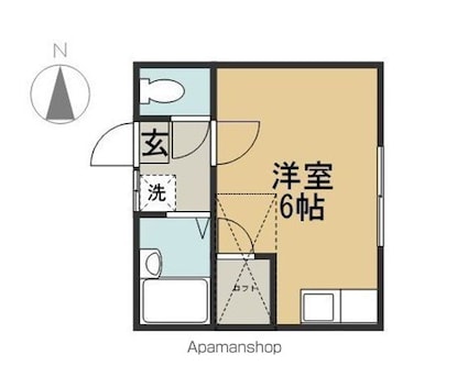 センチュリー２２[1R/20.25m2]の間取図