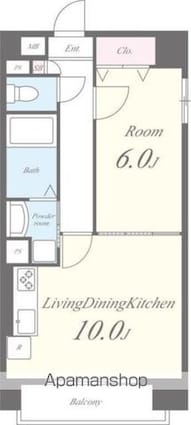 ラフィネット[1LDK/40.02m2]の間取図