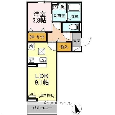 ボヌール Hの間取り写真