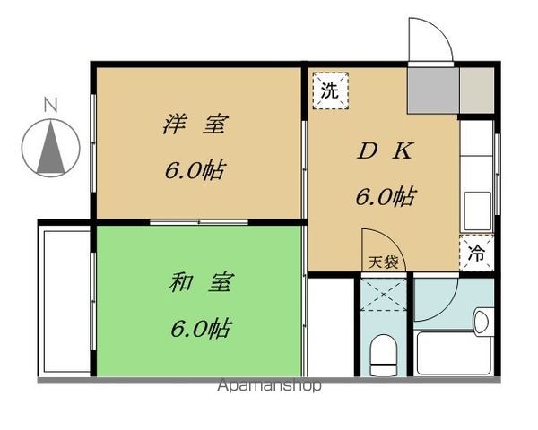 【練馬区大泉学園町のアパートの間取り】