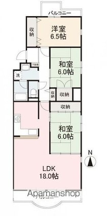 ガーデンハイム昭和町[3LDK/89.03m2]の間取図