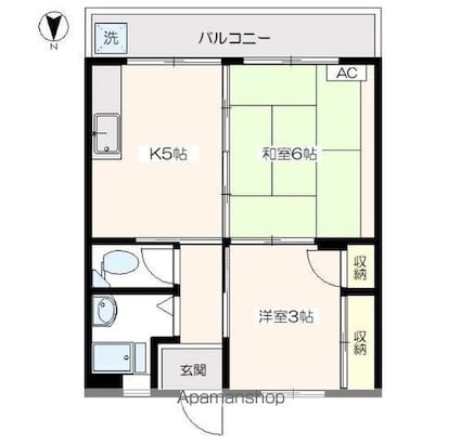 東京都練馬区早宮４丁目[2DK/32.28m2]の間取図