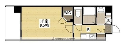 ロアール横川参番館[1K/29.9m2]の間取図