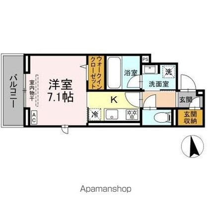 ＳＴＥＬＬＡ新松戸[1K/30.48m2]の間取図