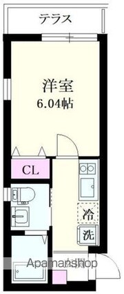 ＮＳＧＡＴＥ富士見台ｎｅｘｔ[1K/20.07m2]の間取図
