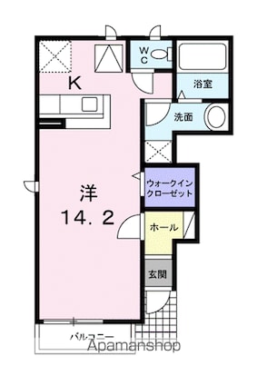 アクティーフ・ヴィラ[1R/35.98m2]の間取図