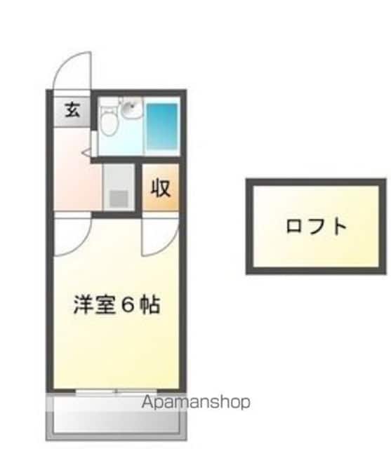 和歌山県和歌山市六十谷[1K/17m2]の間取図
