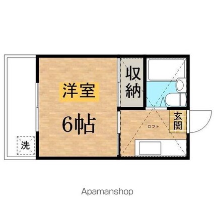 ウェルストンヴィラⅢ[1K/18.75m2]の間取図