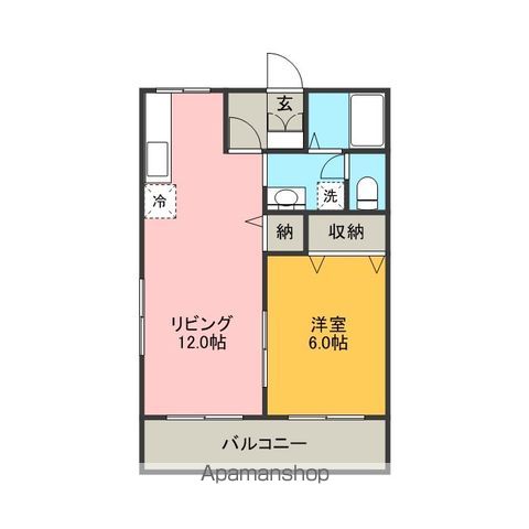 サンビレッジ南一色H棟の間取り写真