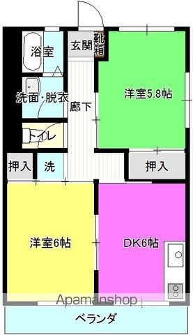 東ハイツの間取り写真