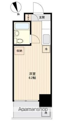 ユーコート上馬[1R/16.47m2]の間取図
