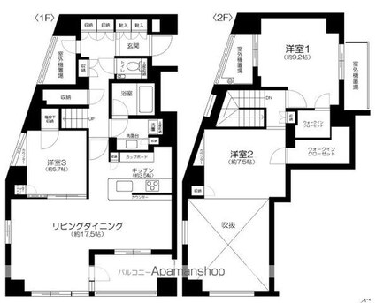 クラッシィハウス浜田山[3LDK/112.82m2]の間取図