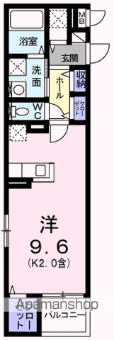 羽村市小作台のマンションの間取り