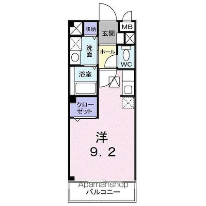 モルティ・ＭＫ[1R/25.25m2]の間取図