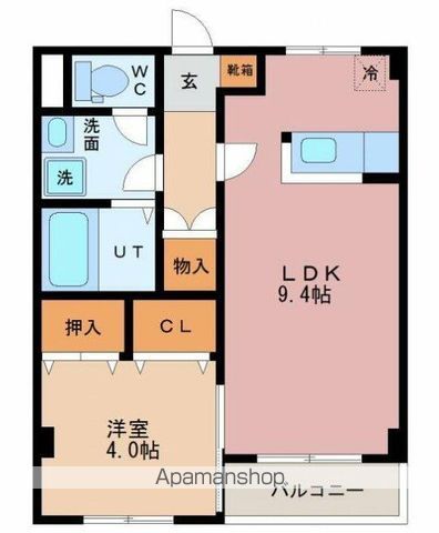 ラフォーレ1号館の間取り写真
