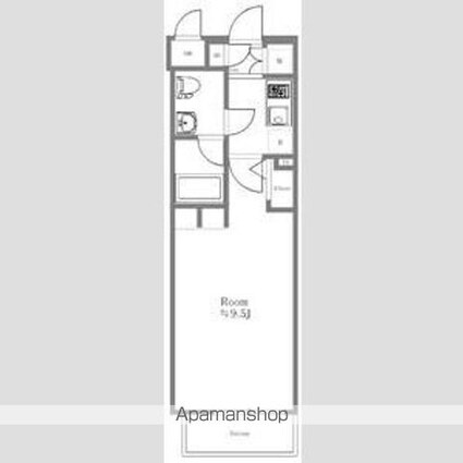 ＡＲＴＥＳＳＩＭＯ　ＡＬＬＥＳ[1K/25.39m2]の間取図