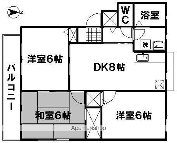 ヴィラージュ帆立 C棟の間取り写真