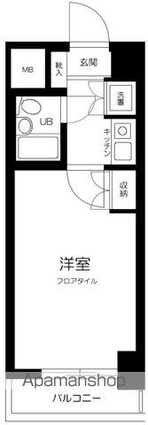 シルフィード板橋本町[1K/18.63m2]の間取図