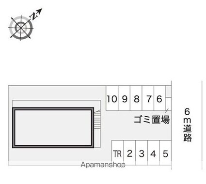 レオパレスセット・ラマーレ[1K/20.37m2]の配置図