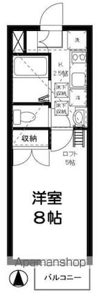 メゾン　ド　ラフィーネ[1K/22.36m2]の間取図
