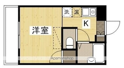 パークホレスト[1R/17.49m2]の間取図