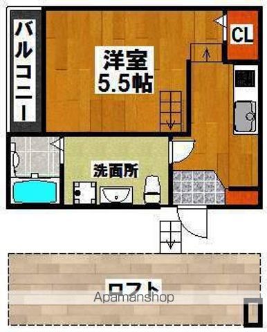 フェリオ北清水の間取り写真