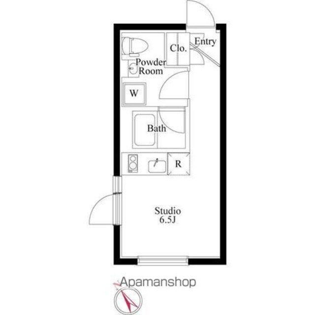 ＰＡＳＥＯ市谷台町Ⅰ[1R/17.36m2]の間取図