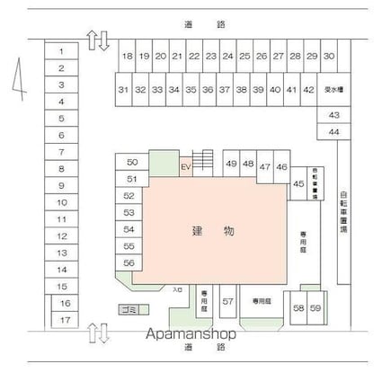 ロイヤルガーデンレインボーロード南８０１号[3LDK/78m2]の配置図
