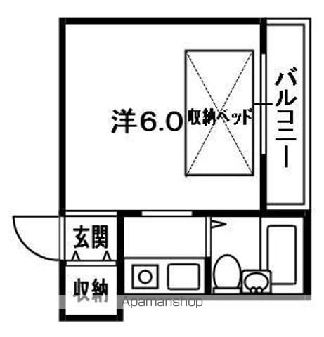 御殿山1棟マンションの間取り写真