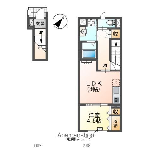 仮)日野市落川アパート工事の間取り写真