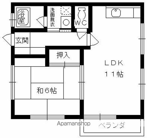 ペアハイツ野地B棟の間取り写真