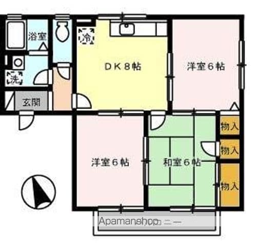 セジュールSHIGENO B棟の間取り写真