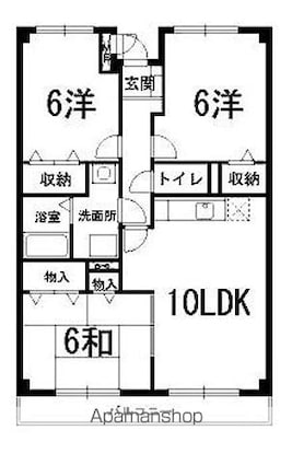 ＳＫＹ　ＭＡＮＳＩＯＮ[3LDK/66.28m2]の間取図