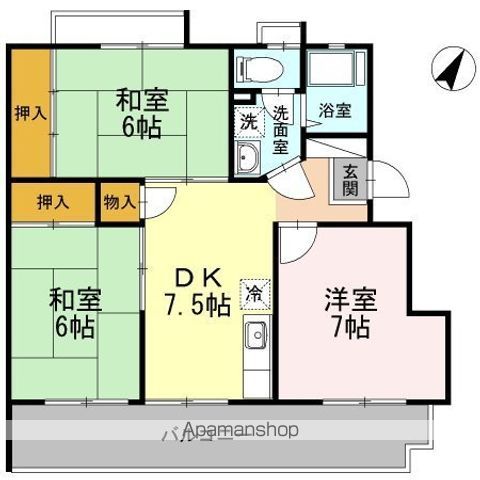 野上ハイムの間取り写真
