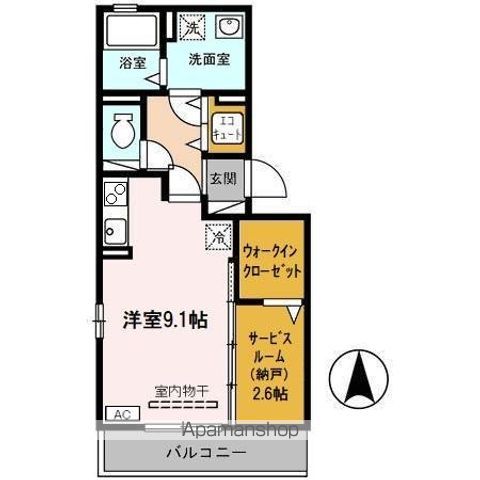 ボヌール フルールの間取り写真