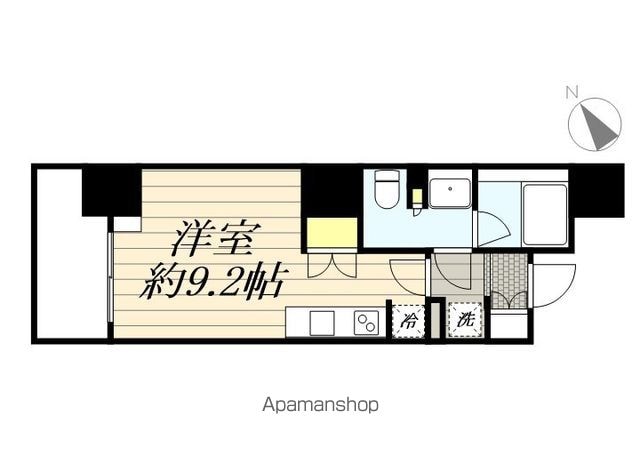 東京都中野区中央５丁目[1R/25.79m2]の間取図