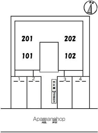 グランドメゾン引野北[1LDK/38.06m2]の配置図