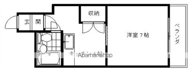 クローバーズマンションウェスト5の間取り写真