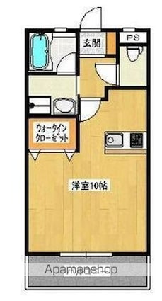 サクシードＵ．[1K/33.54m2]の間取図