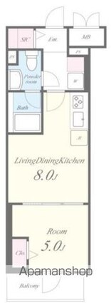 ＪＰＴ　ＲＥＳＩＤＥＮＳＥ[1LDK/32.86m2]の間取図