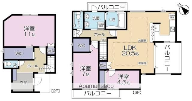 ヒルサイドプレイスの間取り