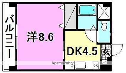 グレース土居田[1DK/28.03m2]の間取図