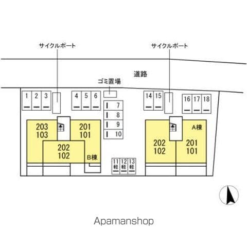 ＤーＲＯＯＭケヤキ通り　Ｂ棟 103 ｜ 福岡県糟屋郡粕屋町長者原西１丁目4-21（賃貸アパート2LDK・1階・53.76㎡） その26