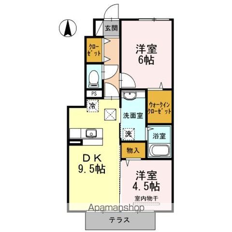 ＤーＲＯＯＭかぐのみの間取り