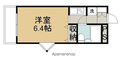 メゾン・ド・メール[1R/18.85m2]の間取図