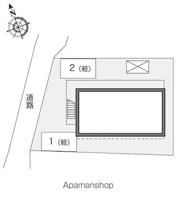 レオパレスＫイング[1K/19.87m2]の配置図
