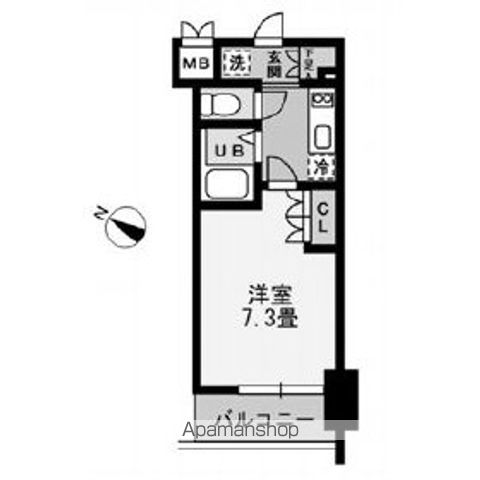 レジディア幡ヶ谷の間取り写真