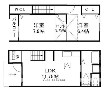 Ｐｏｌａｒｉｓ[2LDK/60.43m2]の間取図
