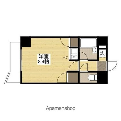 メゾンアルカディア西深津[1R/22.86m2]の間取図