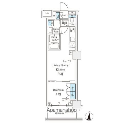 フロンティアレジデンス錦糸公園の間取り